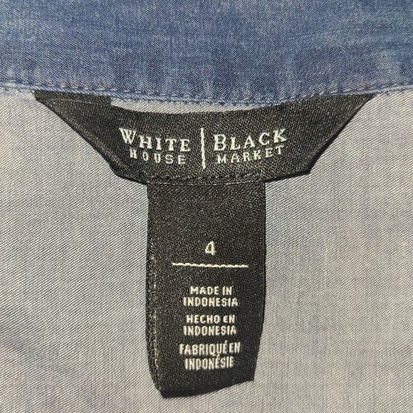 WHITE HOUSE BLACK MARKET WOMEN'S SIZE 4 GIRLHOOD CORE SLEEVELESS TOP - Picture 2 of 7